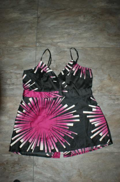 Vero Moda Top schwarz/pink