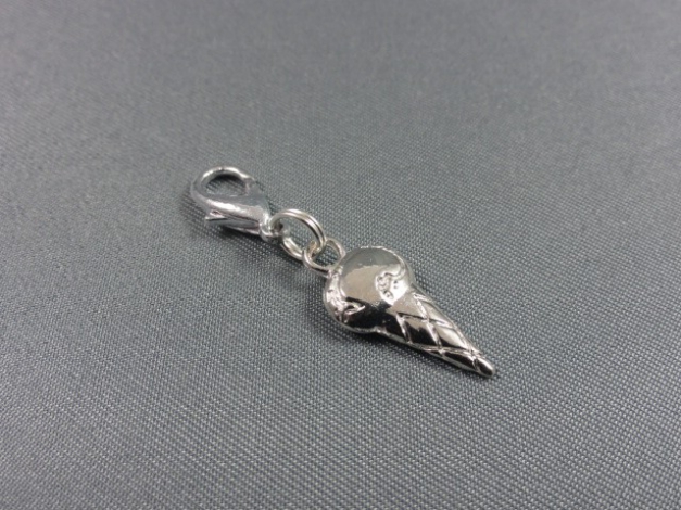 Eis Eiscreme Anhänger Bettelarmband Kette Charm NEU versilbert süß