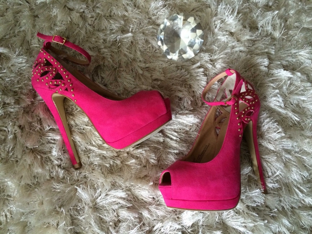 High Heels Pink/Nieten 