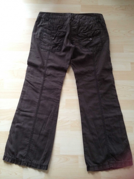 Edc by Esprit Leinen Hose Gr 40 Braun