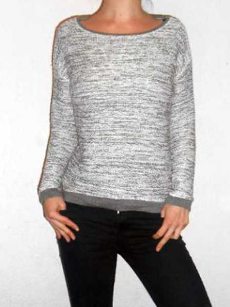 Pullover in Strickpotik- Trend