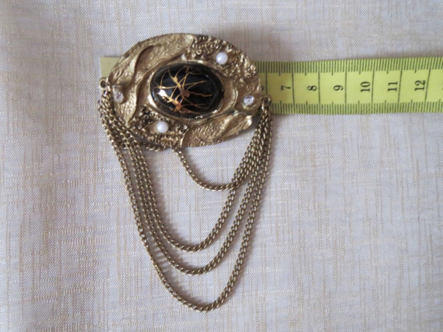 Vintage Brosche, Modeschmuck,70-80er Jahre