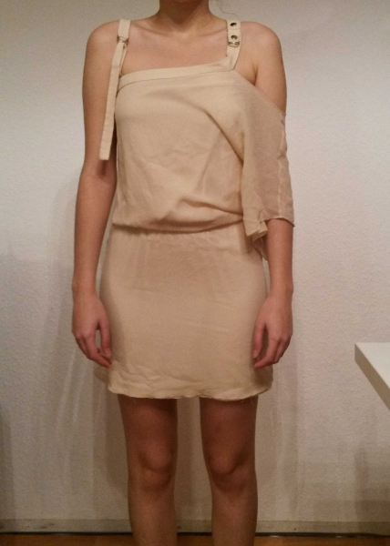 Hochwertiges Seidenkleid in cream