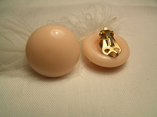 schlichte Ohrclips, true vintage