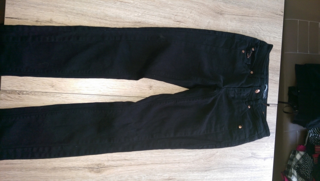 schwarze Only-Jeans, Skinny low Jolina