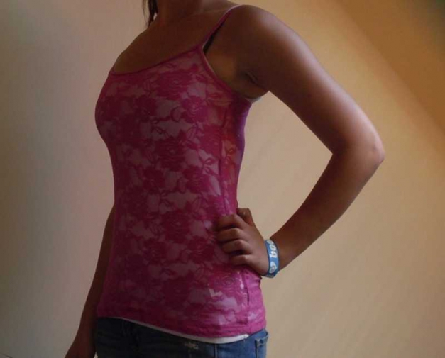 süßes transparentes tanktop