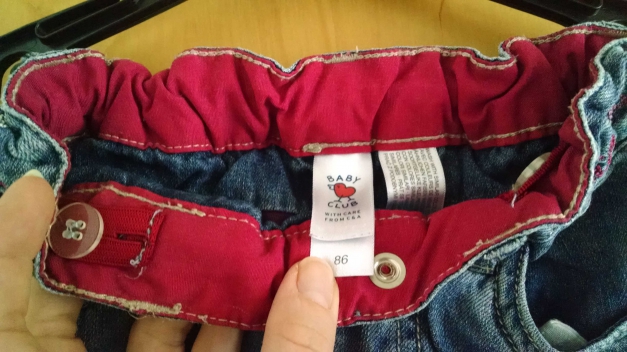 Tolle Thermojeans mit niedlichen Applikationen Gr. 86