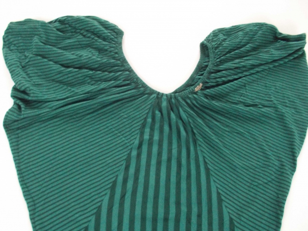 Killah by Miss Sixty Longshirt Kleid Shirt Pullover grün gestreift