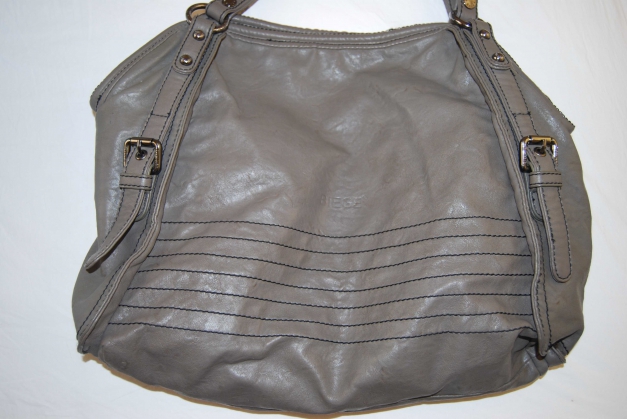 Graue Umhängetasche Shooper Bag Trendi