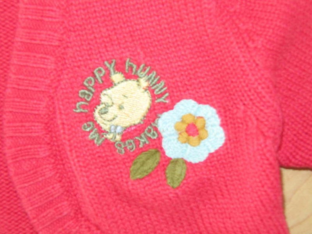 Süßer Strickbolero Gr.74 mit Winnie Pooh