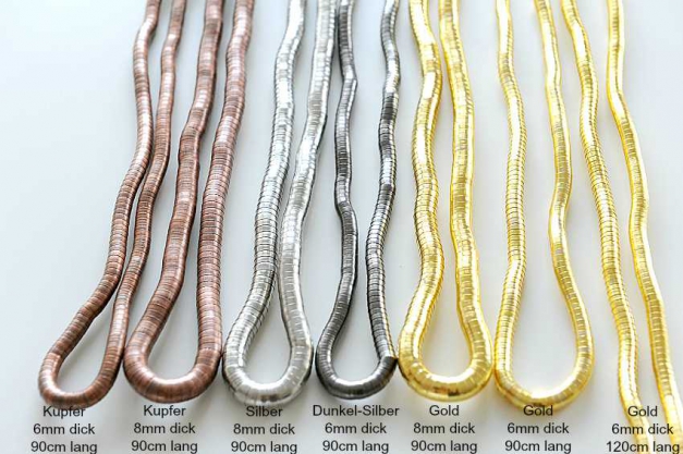 Biegbar Schlangenkette Kette Halskette Schlange Armband Biegsam Flexibel Neu