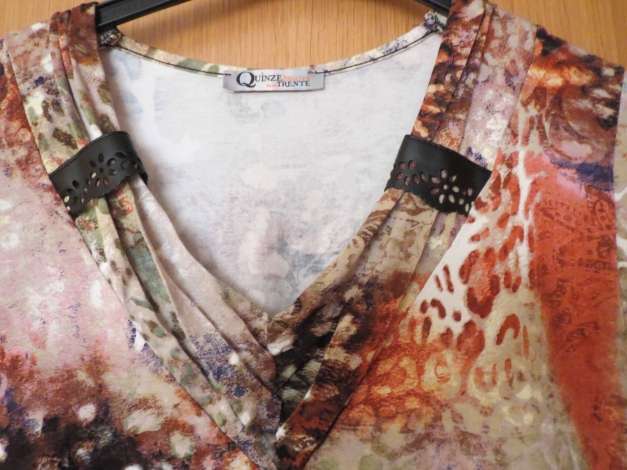 Oberteil/Tunika,3/4Arm,V-Ausschnitt