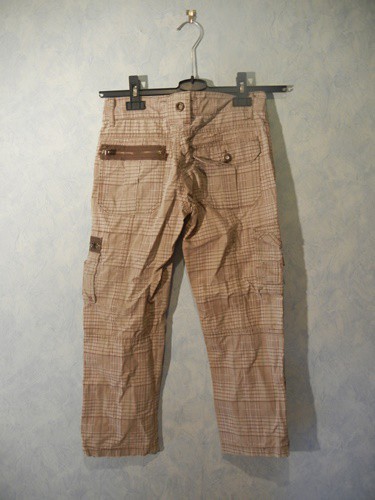 beige-braune 3/4 Hose 
