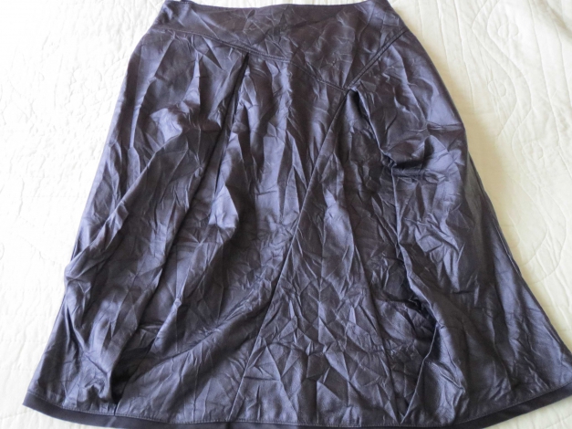 Rock, Lederoptik, Gr.40/42, schwarz