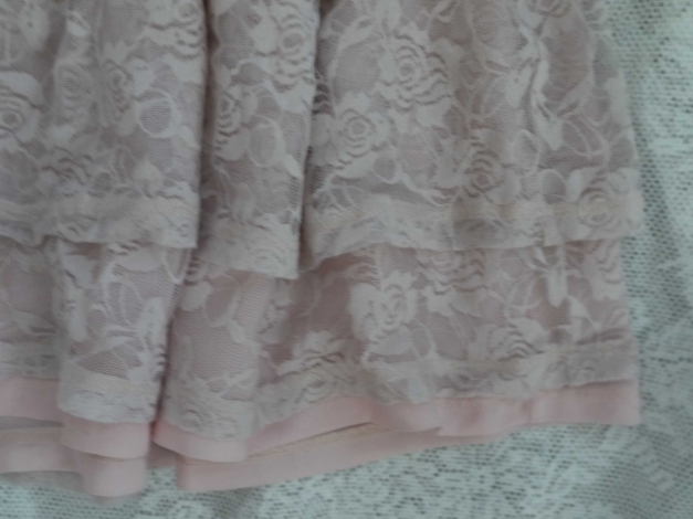 rosa rüschen rock spitze