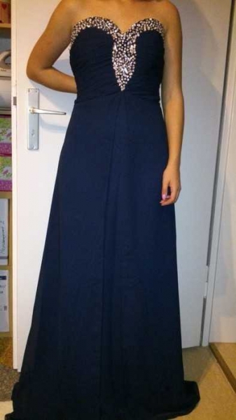 Bodenlanges Abendkleid Corsage, NEU