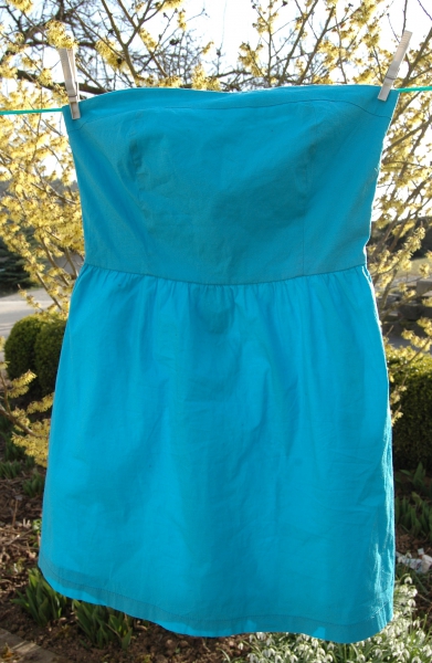 blaues Ballonkleid Partykleid Sommerkleid