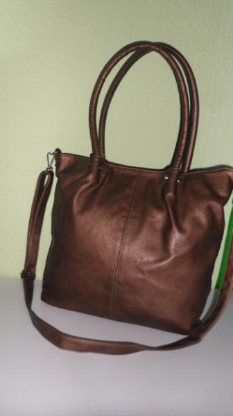 Maestro - Cityshopper - Handtasche - Tasche - Shopper mit herausnehmbarer Innentasche - - Bronze - Top- Zustand