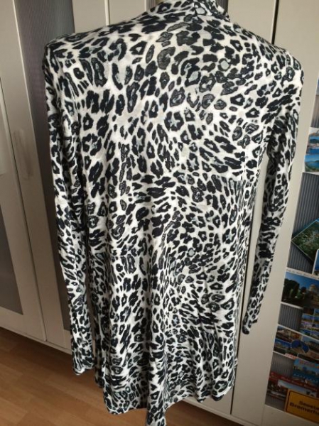 Cardigan mit leoprint