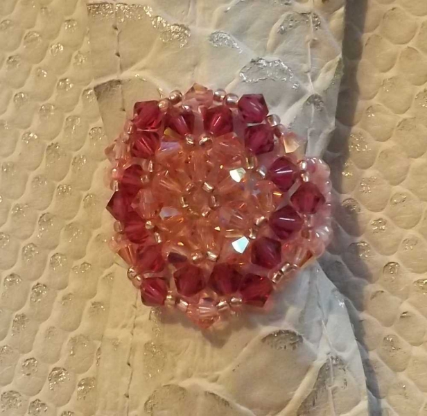 Glitzer Funkel! Perlenring RW ca 60 cm