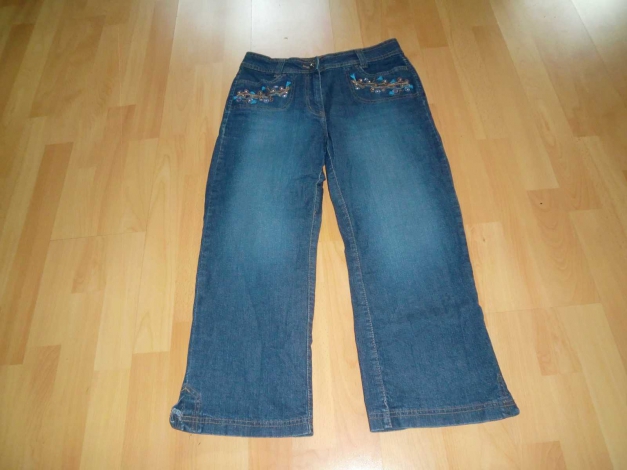 7/8-Jeans, Gr. 36 K (Kurzgröße), blau