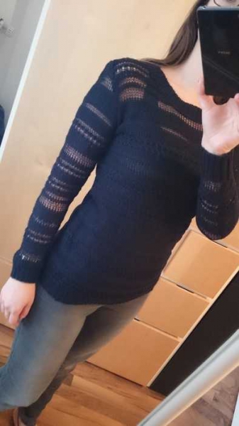 Blauer Pullover Gr. 36