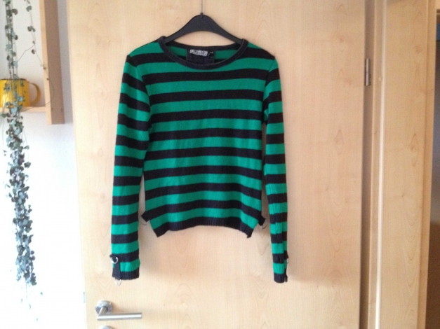 Grün gestreifter pulli Clearance
