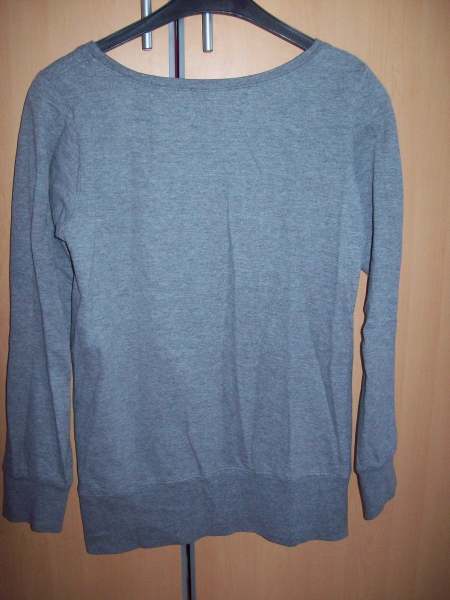 Grauer Pullover Sweater mit Leopard / H&M 