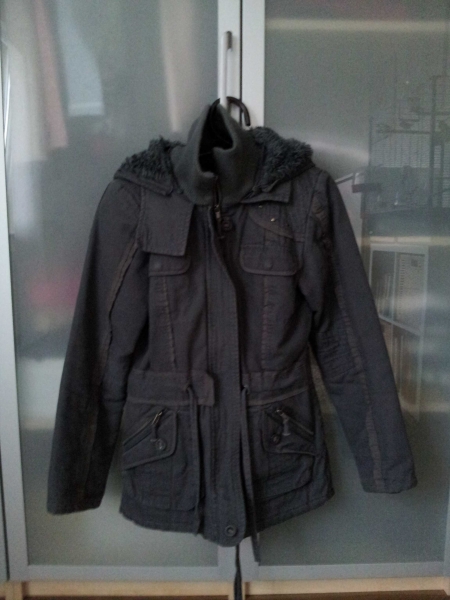 gesteppter Parka Used Look