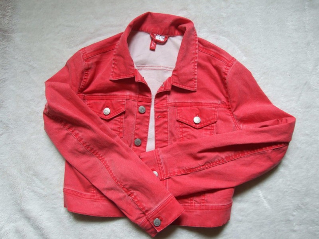 rote Jeansjacke H&M