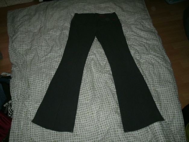 graue Miss Sixty Stoffhose, Model Flare Nixie, Größe 31/M