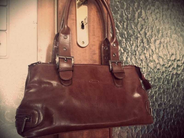 Edel Echtleder Business Handtasche aus Italien