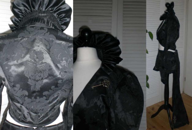 Bolero schwarz Schlüsselloch / selber genäht