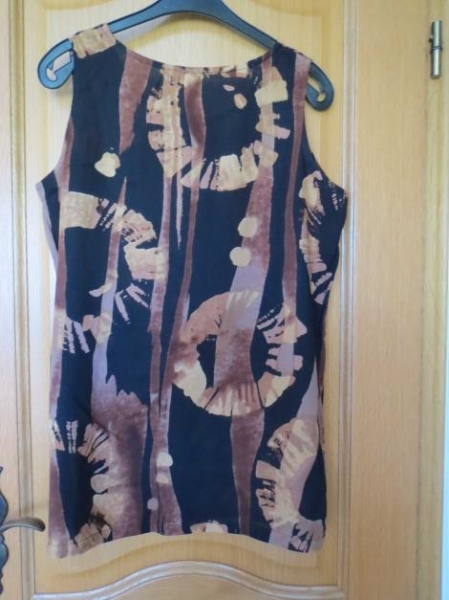 Top, Gr.42/M, neu, braun-beige