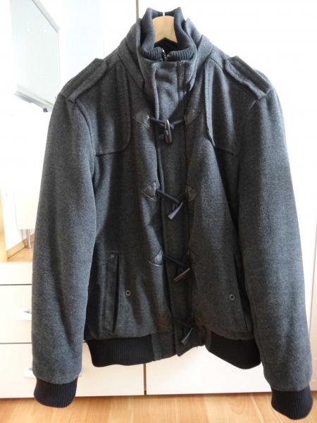 [S.Oliver, M/L] Dunkelgrauer Kurzmantel