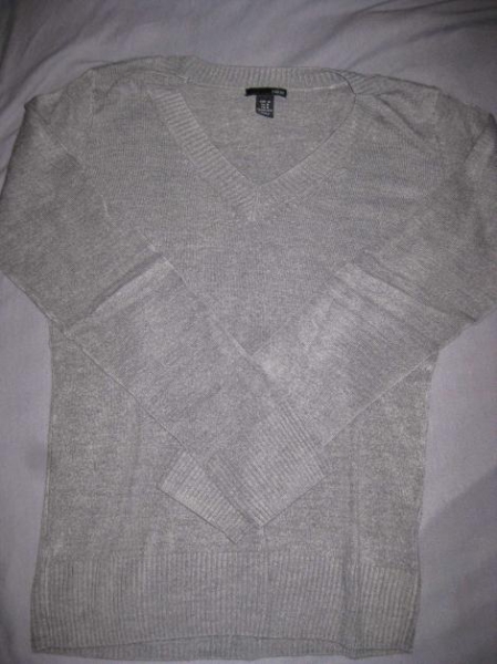 pullove,r h&m, grau-meliert