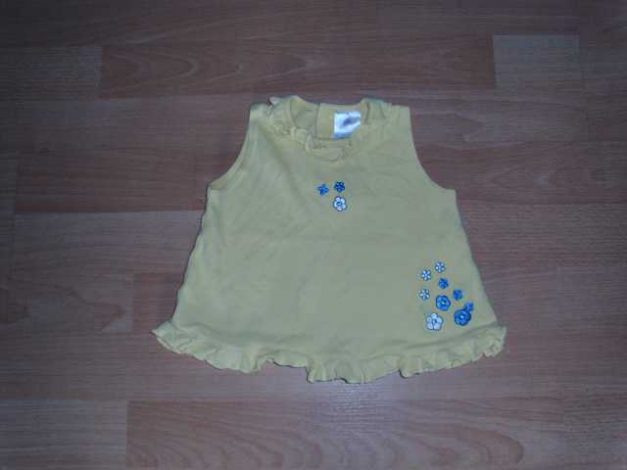 Top, gelb mit Motiv, Gr. 68