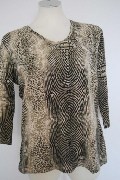 Khaki schickes Oberteil Trendi