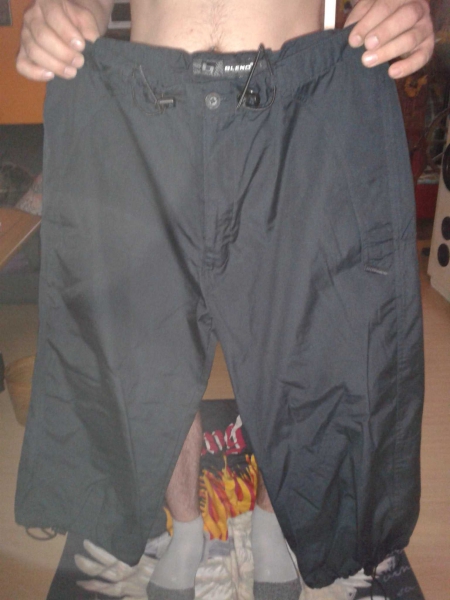 Herren Hose 7/8 schwarz