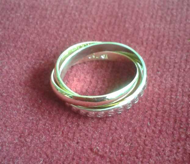 750 Gold, 3er Ring, Trinity Design, Dessin