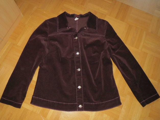 2-Teiler (Jacke und Rock ), aubergine, Gr.42/M, neu