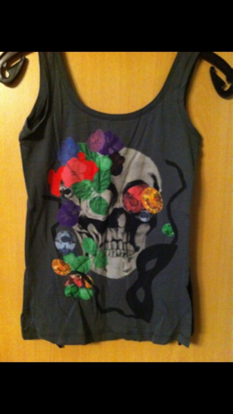 Totenkopf Print Top 