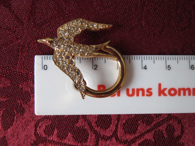 Brosche- Anstecker, Modeschmuck in gold, neu