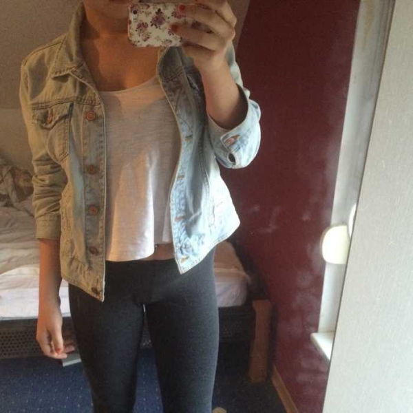 Hellblaue Jeansjacke von Primark