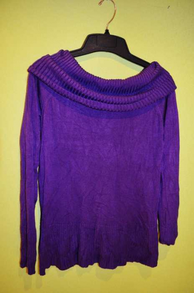 Strickpulli mit Wasserfallkragen