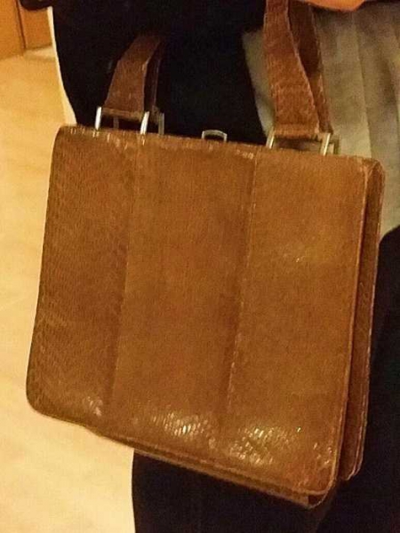 Super schöne Vintage Tasche aus schlangen leder
