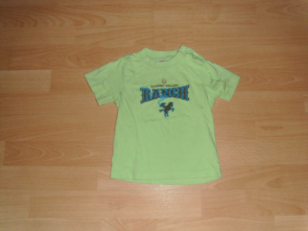 T-Shirt von Playtime, hellgrün mit Motiv, Gr. 74/80