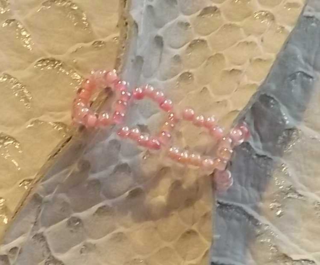 Glitzer Funkel! Perlenring RW ca 60 cm