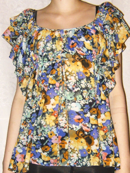 Luftiges Oberteil mit Blümchenmuster von H&M