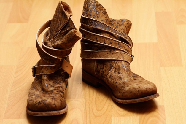 Designer Biker Boots braun 